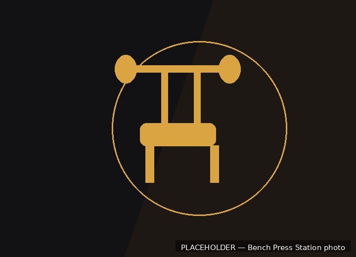 Bench press station