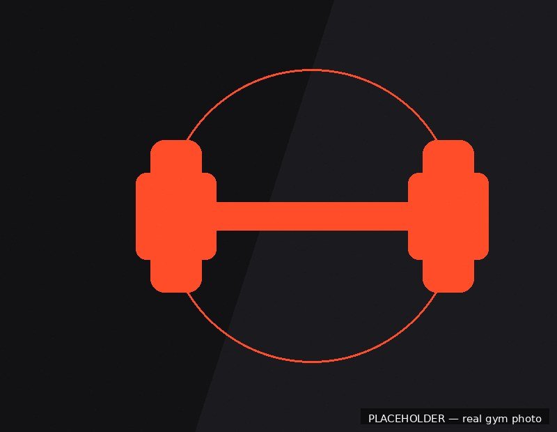 Free weights section